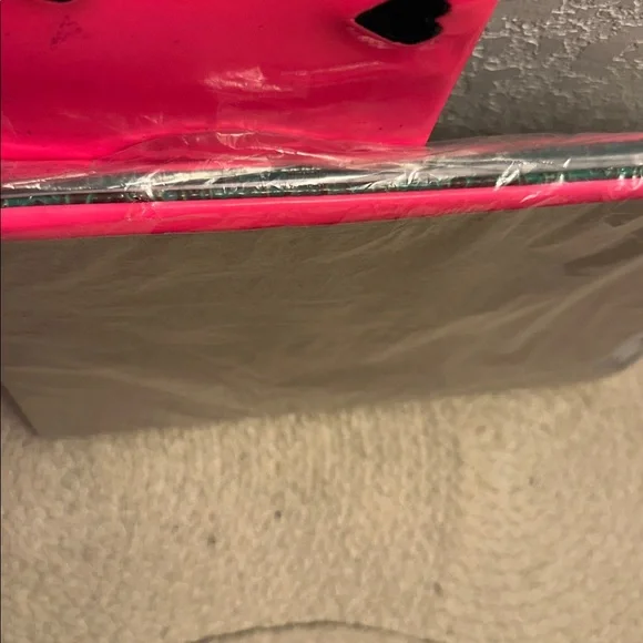 Consuela (Joan) Vibrant Pink Cover with Monogrammed Black Heart Accents - Picture 7 of 7